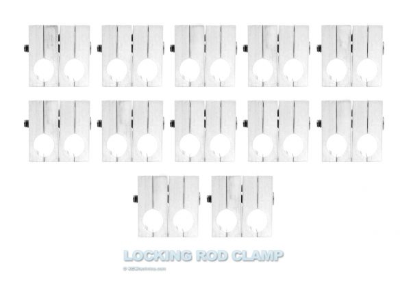 MRK (Modular Rigging Kit) - Basic : Locking Rod Clamps 15mm - Gen 2 - 10+2